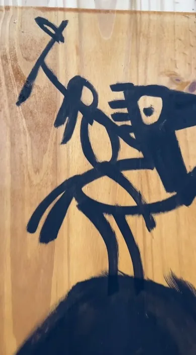 ACCIÓN. www. es – Street-Art in Barcelona: Szene aus dem Art-Is-Trash-Video von Francisco de Pájaro