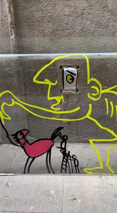 ACOSO www. es – Street-Art: Szene aus dem Art-Is-Trash-Video von Francisco de Pájaro