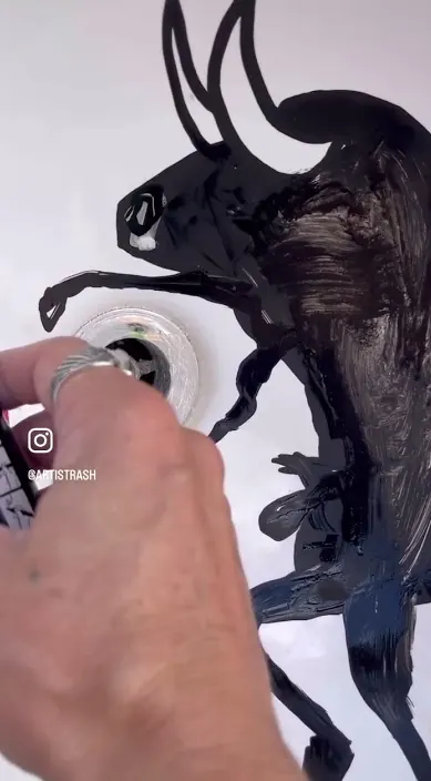 Agua bendit4 – Street-Art in Barcelona: Szene aus dem Art-Is-Trash-Video von Francisco de Pájaro