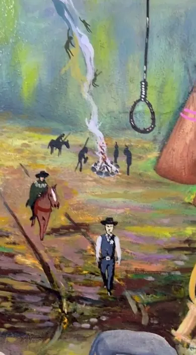 Aguascalientes. www. es – Street-Art: Szene aus dem Art-Is-Trash-Video von Francisco de Pájaro