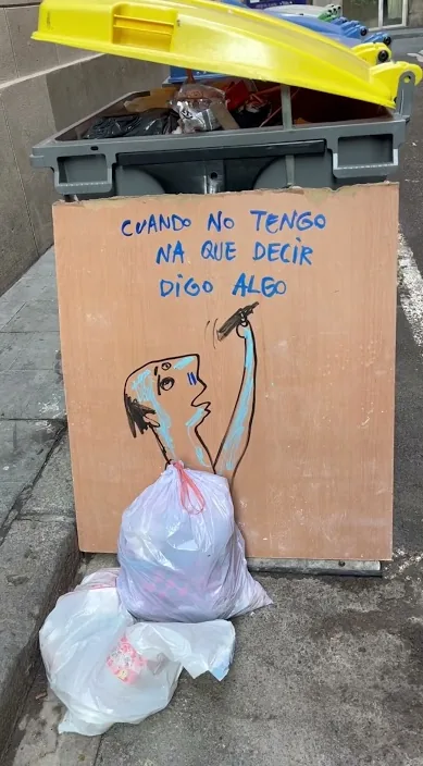 Algo – Street-Art in Barcelona: Szene aus dem Art-Is-Trash-Video von Francisco de Pájaro