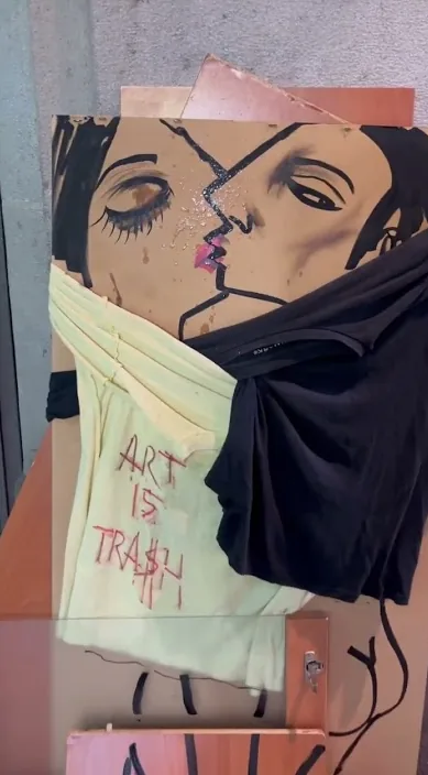 AMOR www. es – Street-Art in Barcelona: Szene aus dem Art-Is-Trash-Video von Francisco de Pájaro