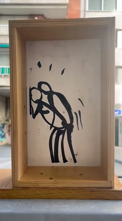 Amorío – Street-Art in Barcelona: Szene aus dem Art-Is-Trash-Video von Francisco de Pájaro
