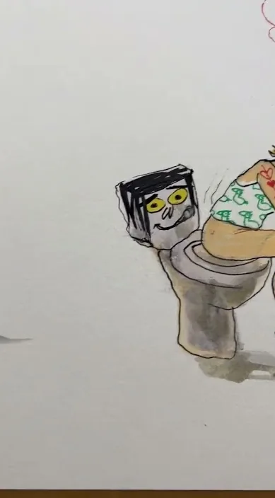 Animales emocionales. www. es – Street-Art in Barcelona: Szene aus dem Art-Is-Trash-Video von Francisco de Pájaro