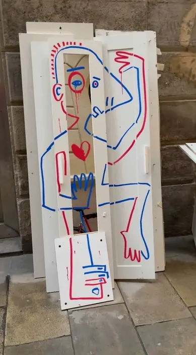  – Street-Art in Barcelona: Szene aus dem Art-Is-Trash-Video von Francisco de Pájaro