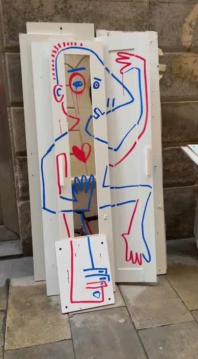  – Street-Art in Barcelona: Szene aus dem Art-Is-Trash-Video von Francisco de Pájaro