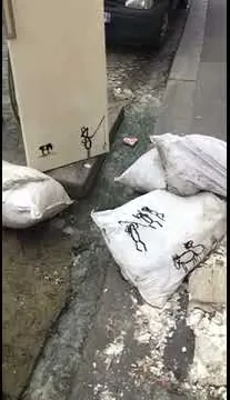  – Street-Art in Barcelona: Szene aus dem Art-Is-Trash-Video von Francisco de Pájaro