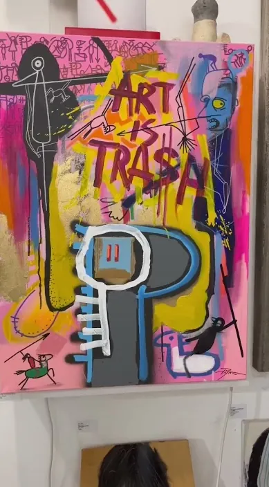  – Street-Art in Barcelona: Szene aus dem Art-Is-Trash-Video von Francisco de Pájaro
