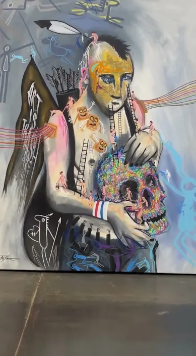 Autorretrato – Street-Art in Barcelona: Szene aus dem Art-Is-Trash-Video von Francisco de Pájaro