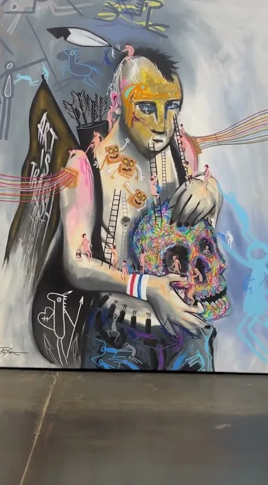 Autorretrato – Street-Art in Barcelona: Szene aus dem Art-Is-Trash-Video von Francisco de Pájaro