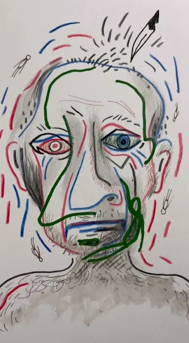 Autorretrato – Street-Art in Barcelona: Szene aus dem Art-Is-Trash-Video von Francisco de Pájaro