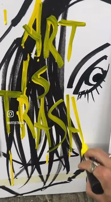 Barça – Street-Art in Barcelona: Szene aus dem Art-Is-Trash-Video von Francisco de Pájaro