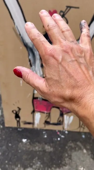 Barcelona – Street-Art: Szene aus dem Art-Is-Trash-Video von Francisco de Pájaro