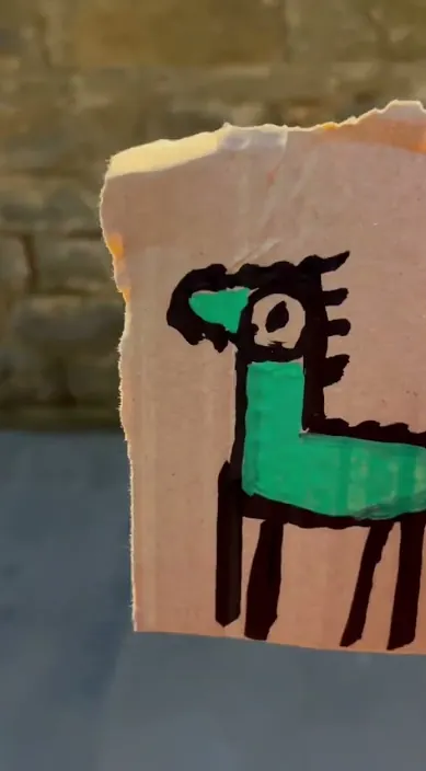 Barcelona es – Street-Art: Szene aus dem Art-Is-Trash-Video von Francisco de Pájaro