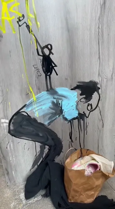 Basura es – Street-Art in Barcelona: Szene aus dem Art-Is-Trash-Video von Francisco de Pájaro