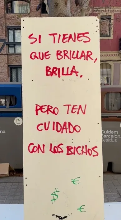 BRILLAR www. es – Street-Art in Barcelona: Szene aus dem Art-Is-Trash-Video von Francisco de Pájaro