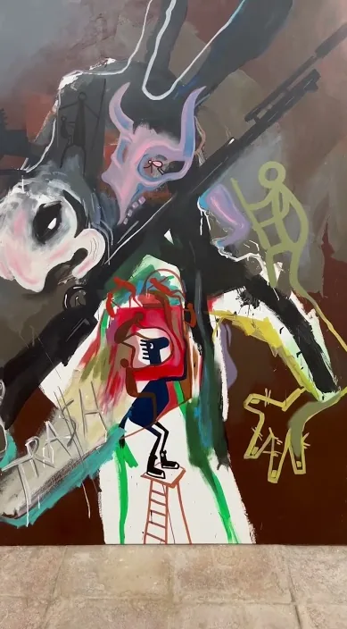 BURRO www. es – Street-Art in Barcelona: Szene aus dem Art-Is-Trash-Video von Francisco de Pájaro