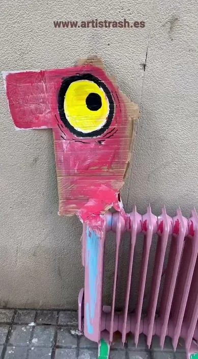 Caballo solitario – Street-Art in Barcelona: Szene aus dem Art-Is-Trash-Video von Francisco de Pájaro