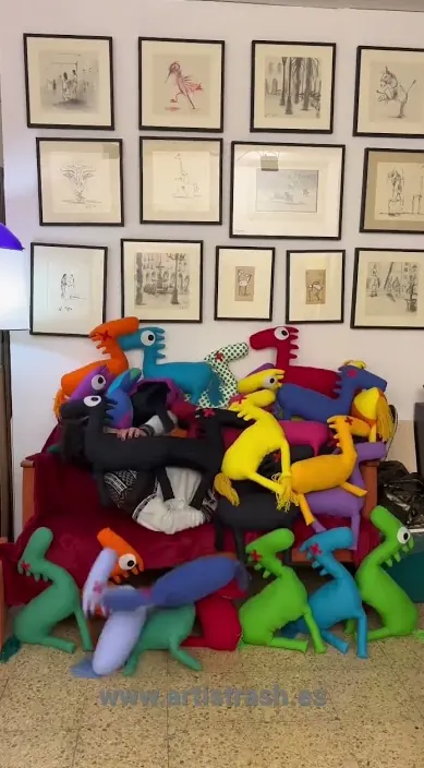 Caballos – Street-Art in Barcelona: Szene aus dem Art-Is-Trash-Video von Francisco de Pájaro