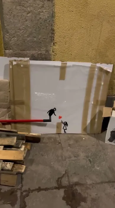 Corazón – Street-Art in Barcelona: Szene aus dem Art-Is-Trash-Video von Francisco de Pájaro