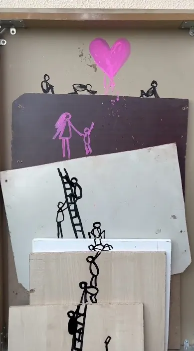 Corazón es – Street-Art in Barcelona: Szene aus dem Art-Is-Trash-Video von Francisco de Pájaro