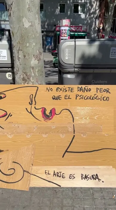 Daño – Street-Art in Barcelona: Szene aus dem Art-Is-Trash-Video von Francisco de Pájaro