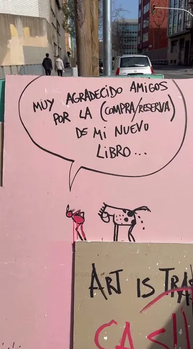 Dashbook.es – Street-Art in Barcelona: Szene aus dem Art-Is-Trash-Video von Francisco de Pájaro
