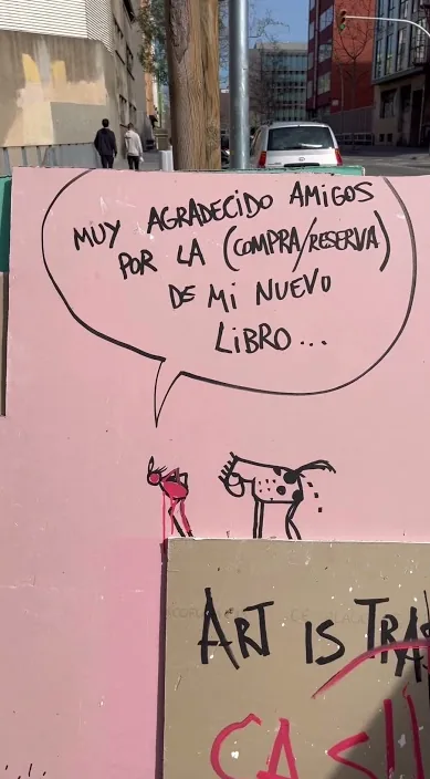 Dashbook.es – Street-Art in Barcelona: Szene aus dem Art-Is-Trash-Video von Francisco de Pájaro