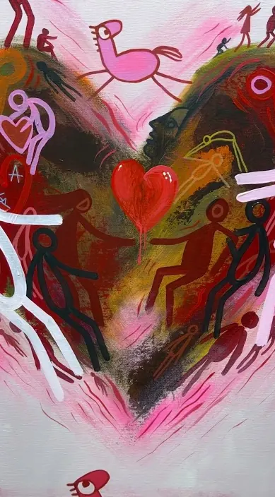 Dentro de un corazón – Street-Art in Barcelona: Szene aus dem Art-Is-Trash-Video von Francisco de Pájaro