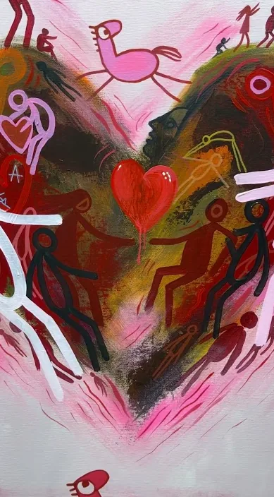 Dentro de un corazón – Street-Art in Barcelona: Szene aus dem Art-Is-Trash-Video von Francisco de Pájaro
