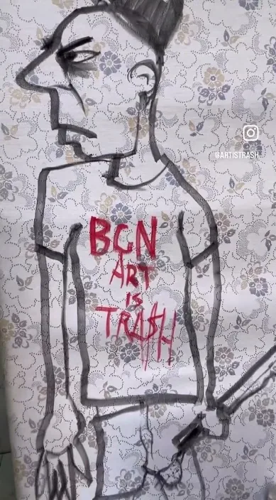 Depredadores en primavera – Street-Art in Barcelona: Szene aus dem Art-Is-Trash-Video von Francisco de Pájaro