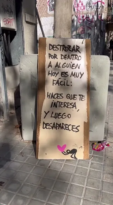 Destruirte por dentro – Street-Art in Barcelona: Szene aus dem Art-Is-Trash-Video von Francisco de Pájaro
