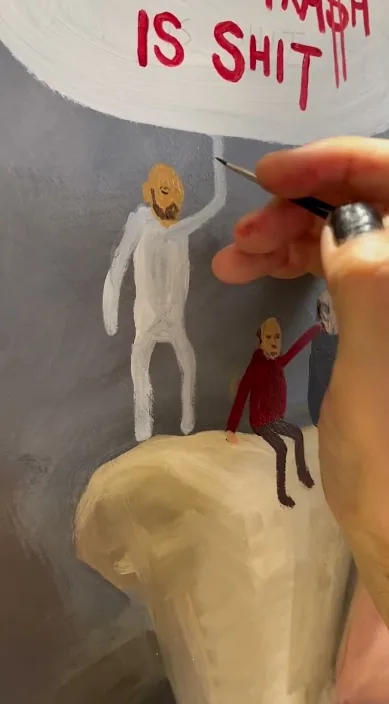 DETRASH DE PICASSO. Próximamente. es – Street-Art in Barcelona: Szene aus dem Art-Is-Trash-Video von Francisco de Pájaro