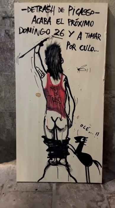 Detrash de picasso www. es – Street-Art in Barcelona: Szene aus dem Art-Is-Trash-Video von Francisco de Pájaro