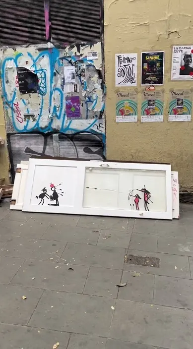 DIANA www. es – Street-Art: Szene aus dem Art-Is-Trash-Video von Francisco de Pájaro