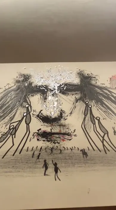 Divergente. www. es – Street-Art: Szene aus dem Art-Is-Trash-Video von Francisco de Pájaro