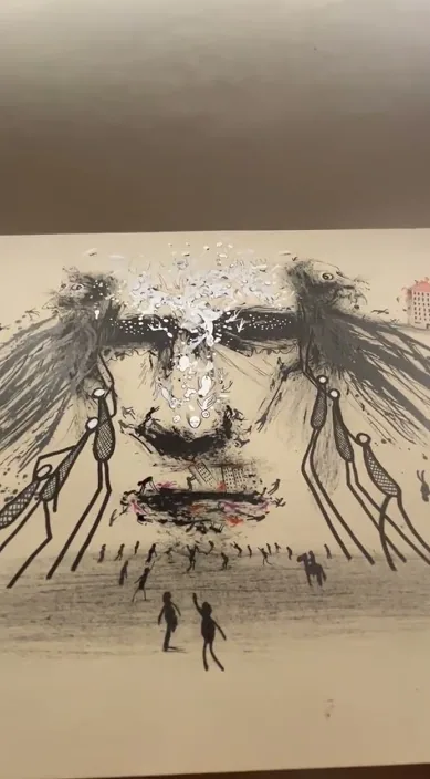 Divergente. www. es – Street-Art: Szene aus dem Art-Is-Trash-Video von Francisco de Pájaro