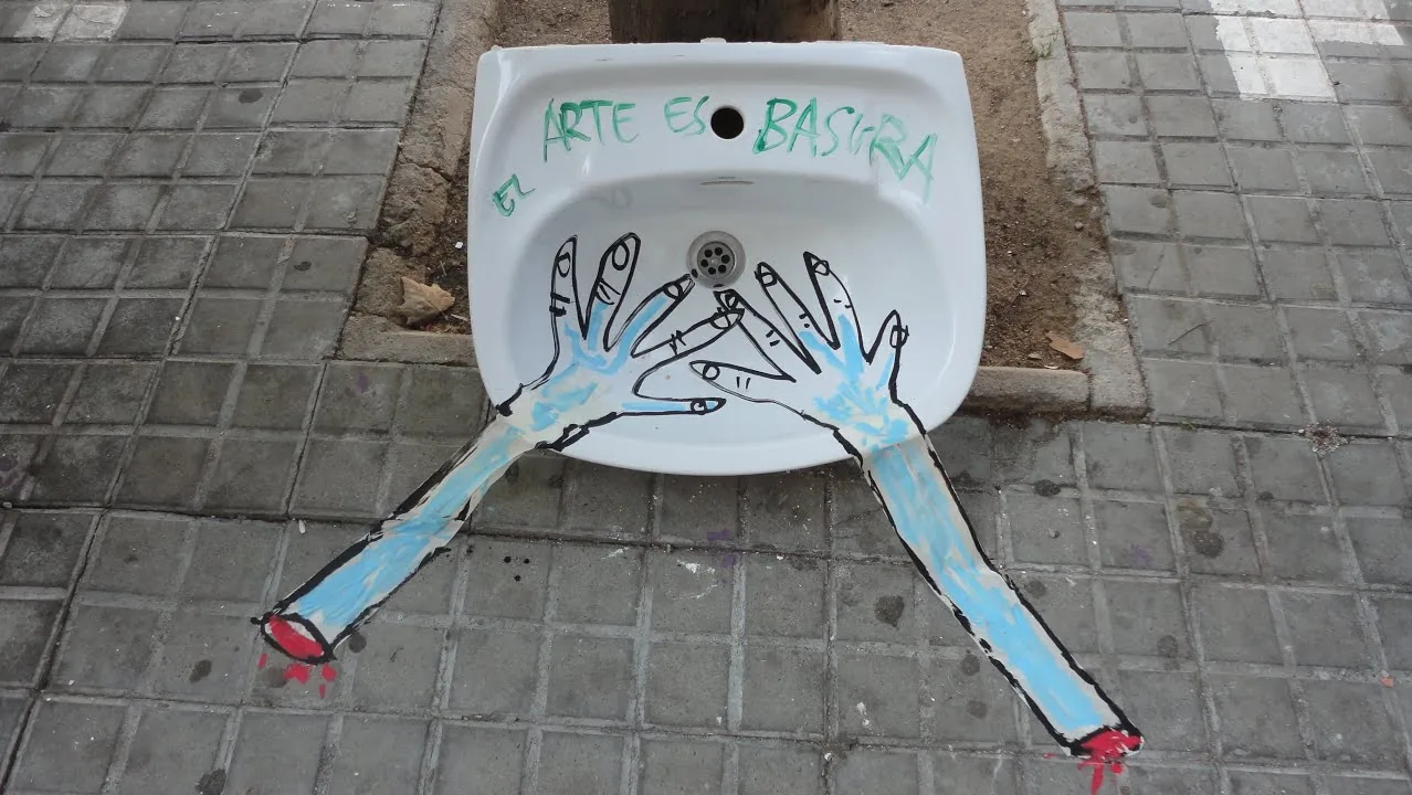 Documental – Street-Art in Barcelona: Szene aus dem Art-Is-Trash-Video von Francisco de Pájaro