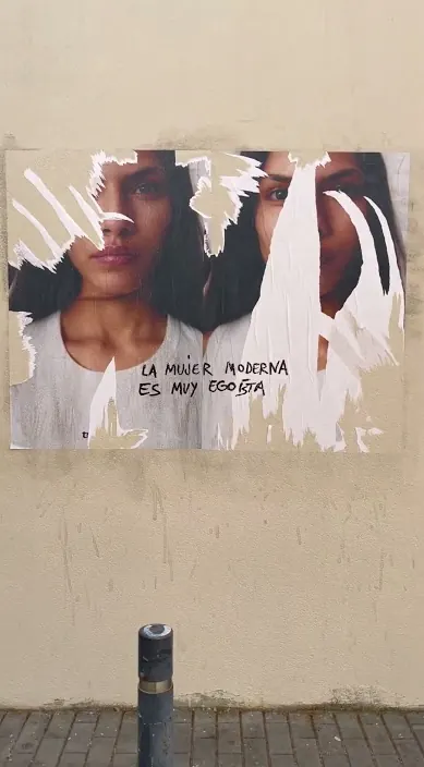 Egoísta – Street-Art in Barcelona: Szene aus dem Art-Is-Trash-Video von Francisco de Pájaro