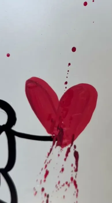 El amor – Street-Art in Barcelona: Szene aus dem Art-Is-Trash-Video von Francisco de Pájaro
