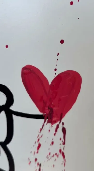 El amor – Street-Art in Barcelona: Szene aus dem Art-Is-Trash-Video von Francisco de Pájaro