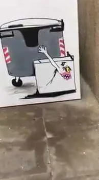 El Arte es Basura – Street-Art in Barcelona: Szene aus dem Art-Is-Trash-Video von Francisco de Pájaro