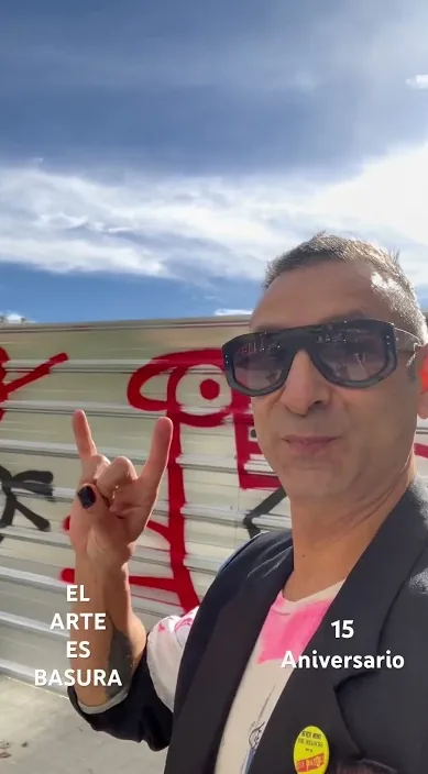 El arte es basura – Street-Art in Barcelona: Szene aus dem Art-Is-Trash-Video von Francisco de Pájaro
