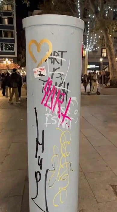 El Arte Es Basura – Street-Art in Barcelona: Szene aus dem Art-Is-Trash-Video von Francisco de Pájaro