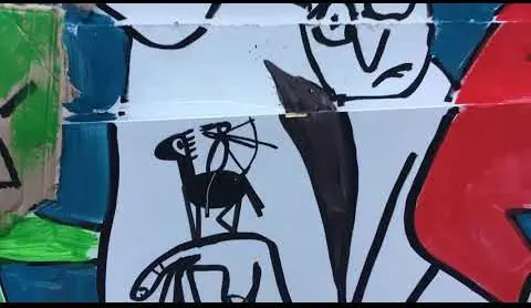 El arte es basura – Street-Art in Barcelona: Szene aus dem Art-Is-Trash-Video von Francisco de Pájaro