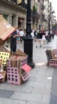 El Arte es Basura – Street-Art in Barcelona: Szene aus dem Art-Is-Trash-Video von Francisco de Pájaro