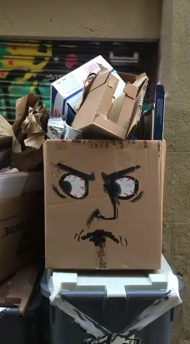 El chivato es – Street-Art in Barcelona: Szene aus dem Art-Is-Trash-Video von Francisco de Pájaro