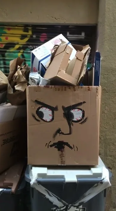 El chivato es – Street-Art in Barcelona: Szene aus dem Art-Is-Trash-Video von Francisco de Pájaro