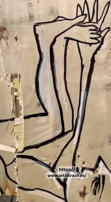 El confort – Street-Art in Barcelona: Szene aus dem Art-Is-Trash-Video von Francisco de Pájaro