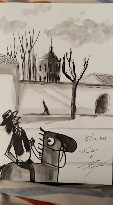 El pueblo – Street-Art: Szene aus dem Art-Is-Trash-Video von Francisco de Pájaro